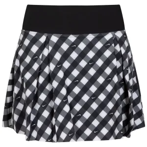 Womens DRI FIT Printed Club Skirt Black/Black - SS23