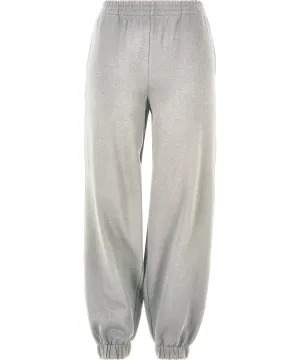 Womens high waist balloon sweatpants | Heather Grey