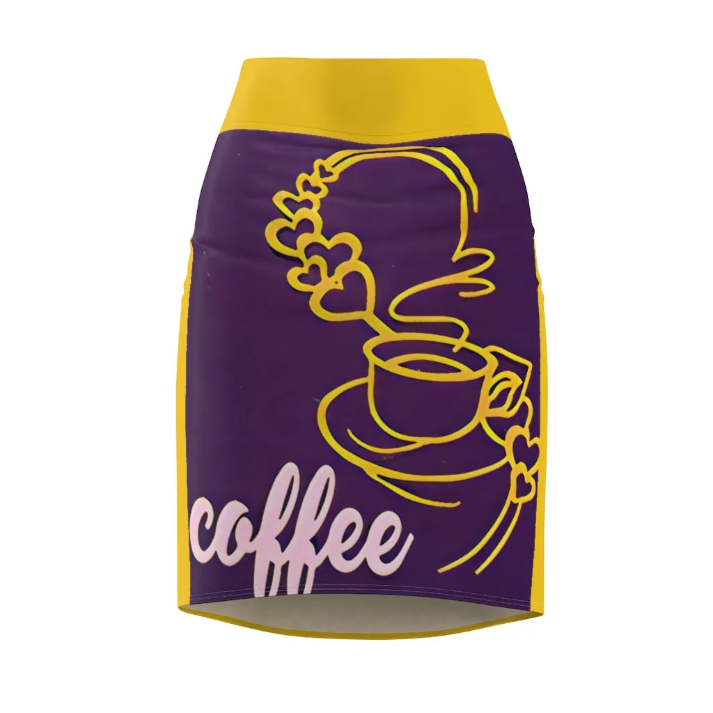 Women's Pencil Skirt  COFFEE