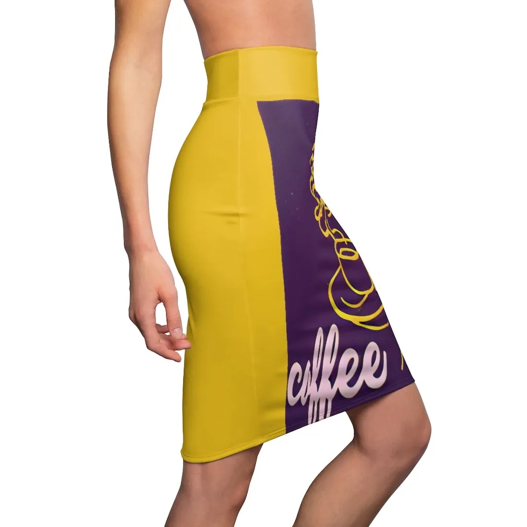Women's Pencil Skirt  COFFEE