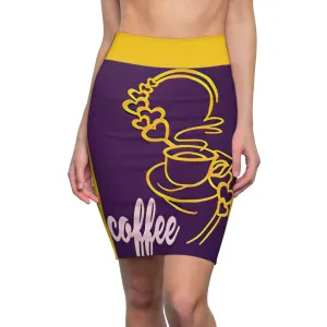 Women's Pencil Skirt  COFFEE
