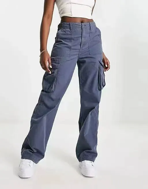 Women's Summer Casual Army Green Overalls Hot High Pants