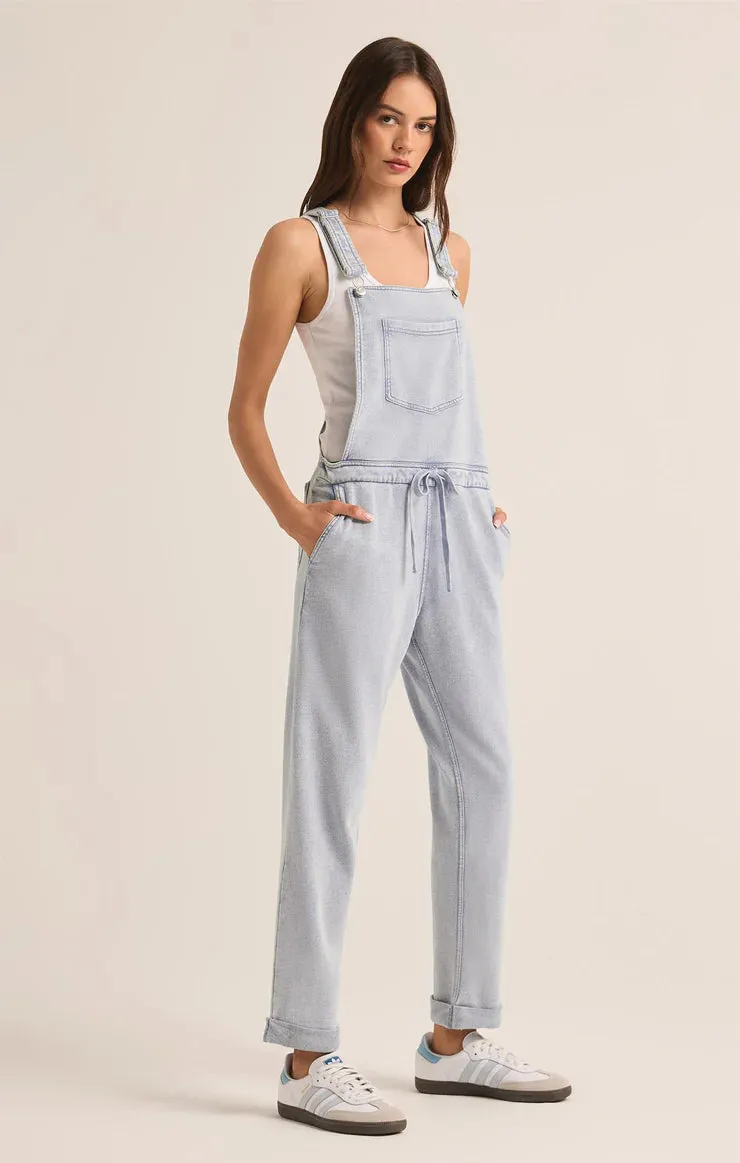 Z SUPPLY - KNIT DENIM OVERALLS